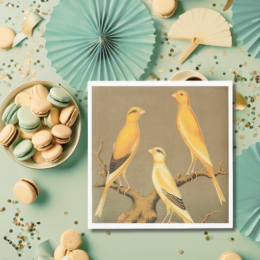 YORKSHIRE CANARIES SERVIETTE