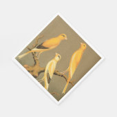 YORKSHIRE CANARIES SERVIETTE (Ecke)