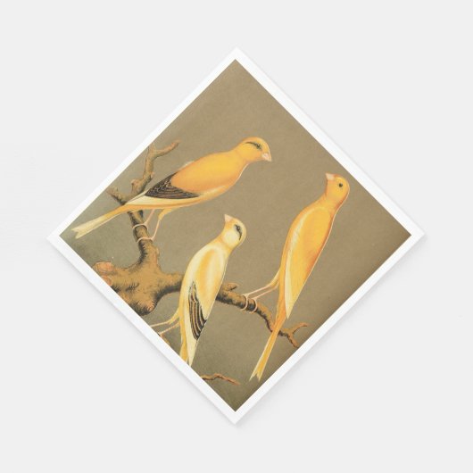 YORKSHIRE CANARIES SERVIETTE (Ecke)