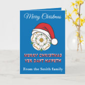 Yorkshire Christmas Merry Christmas Yer Daft Hapet Karte (Gelbe Blume)