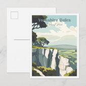 Yorkshire Dales Artwork Travel Place Illustration Postkarte (Vorne/Hinten)