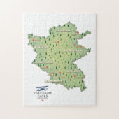 Yorkshire Dales England Map Puzzle (Vertikal)