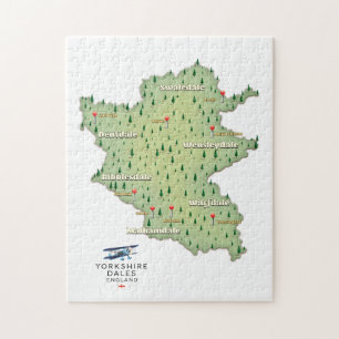 Yorkshire Dales England Map Puzzle