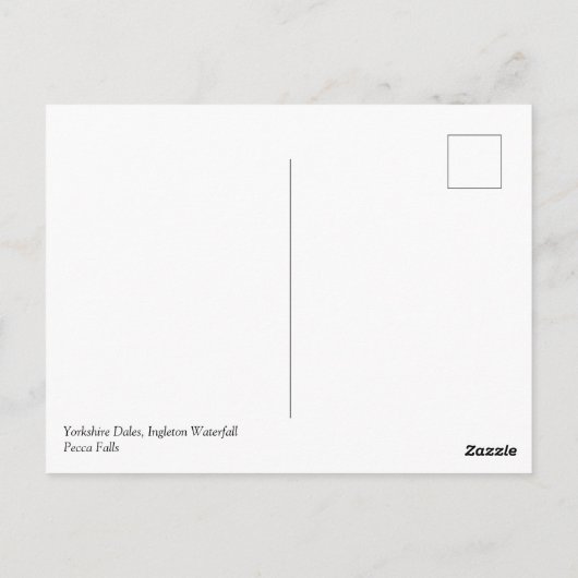Yorkshire Dales, Ingleton - Pecca Falls Postkarte (Rückseite)