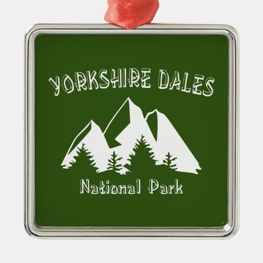 Yorkshire Dales National Park Ornament Aus Metall (Vorne)
