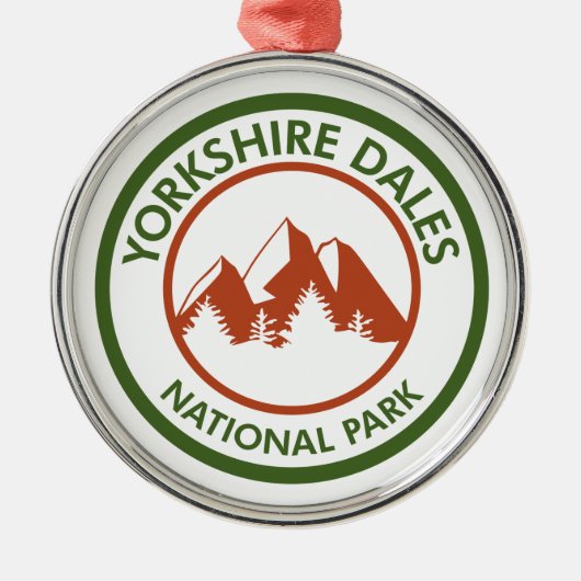 Yorkshire Dales National Park Ornament Aus Metall (Vorne)