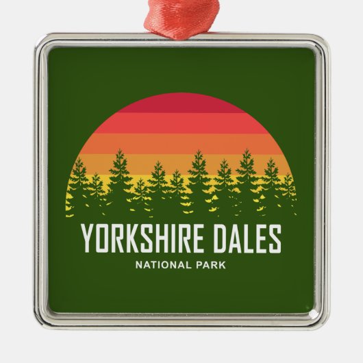 Yorkshire Dales National Park Ornament Aus Metall (Vorne)