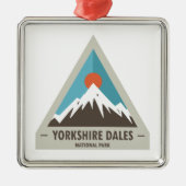 Yorkshire Dales National Park Ornament Aus Metall (Vorne)
