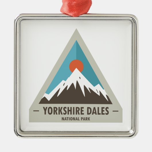 Yorkshire Dales National Park Ornament Aus Metall (Vorne)
