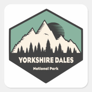 Yorkshire Dales National Park Quadratischer Aufkleber