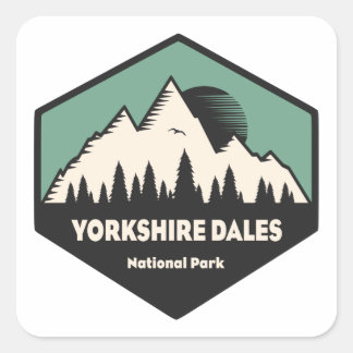 Yorkshire Dales National Park Quadratischer Aufkleber