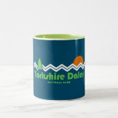 Yorkshire Dales National Park Retro Zweifarbige Tasse (Mittel)
