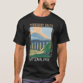 Yorkshire Dales Nationalpark England erschüttert T-Shirt (Vorderseite)