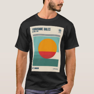 Yorkshire Dales Nationalpark Retro Art T-Shirt