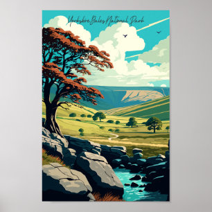 Yorkshire Dales Nationalpark Vintage Poster