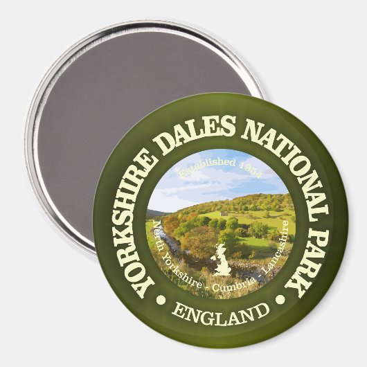Yorkshire Dales NP Magnet (Vorderseite/Rückseite)
