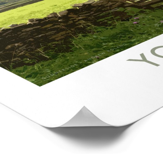 Yorkshire Dales Railposter Poster (Ecke)