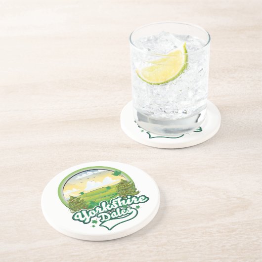 Yorkshire Dales Reiselogo Getränkeuntersetzer (Seite)