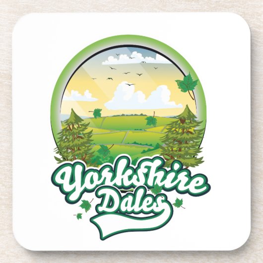 Yorkshire Dales Reiselogo Getränkeuntersetzer (Vorderseite)