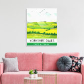 Yorkshire Dales Reiseplakat. Leinwanddruck (Insitu (Wohnzimmer))