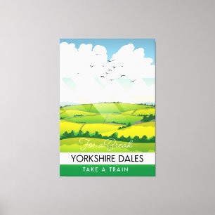 Yorkshire Dales Reiseplakat. Leinwanddruck