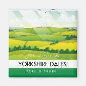 Yorkshire Dales Reiseplakat. Magnet (Vorne)