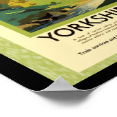 Yorkshire Dales Reiseplakat Poster (Ecke)