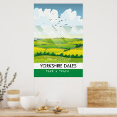 Yorkshire Dales Reiseplakat. Poster (Küche)