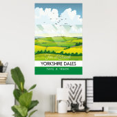 Yorkshire Dales Reiseplakat. Poster (Heimbüro)