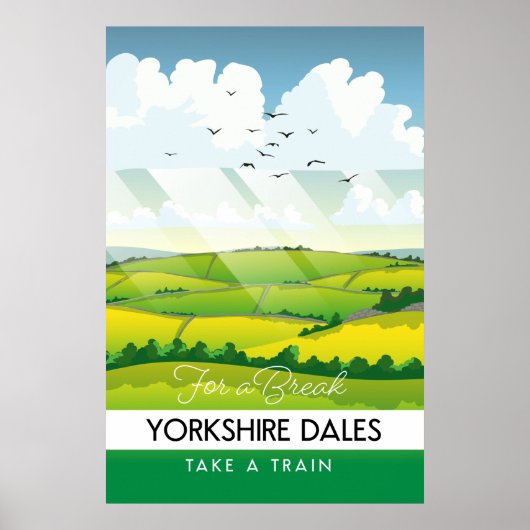 Yorkshire Dales Reiseplakat. Poster (Vorne)