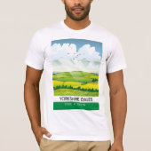 Yorkshire Dales Reiseplakat. T-Shirt (Vorderseite)