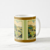 Yorkshire Dales Travel Poster Kaffeetasse (VorderseiteRechts)