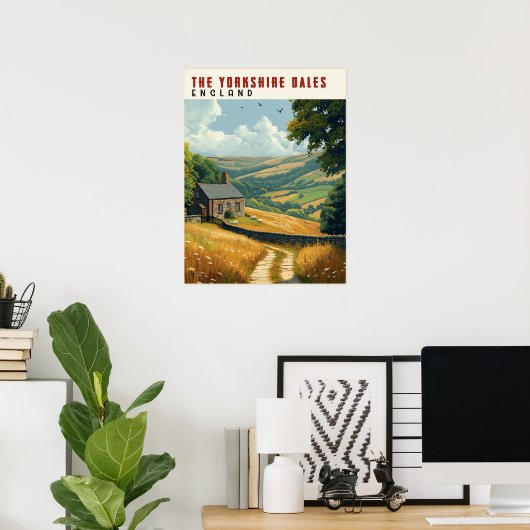 Yorkshire Dales Wanderwege Poster (Heimbüro)