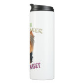 Yorkshire Dog Cuttest Trouble Maker Niedlich Adora Thermosbecher (Nach rechts gedreht)