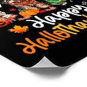 Yorkshire Dog Halloween Weihnachtsgeschenk Poster (Ecke)