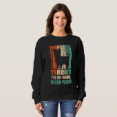 Yorkshire Dog I've Got Friends In Low Places  Dog Sweatshirt (Vorne ganz)