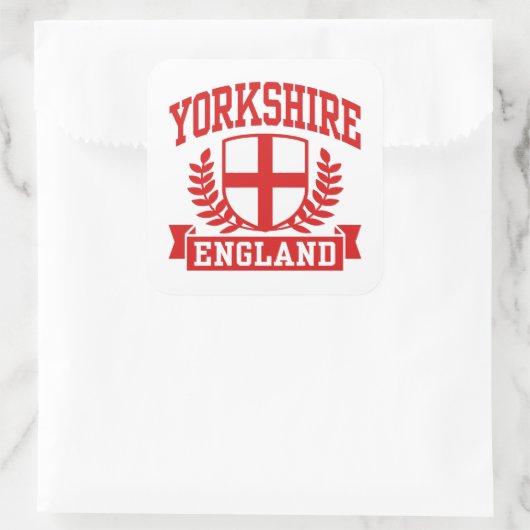 Yorkshire England Quadratischer Aufkleber (Tasche)