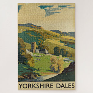 Yorkshire England - Reise im Vintage-Stil Puzzle