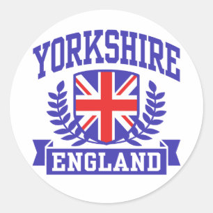 Yorkshire England Runder Aufkleber