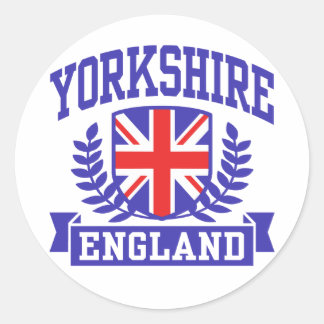Yorkshire England Runder Aufkleber