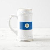 Yorkshire-Flagge Bierglas (Links)