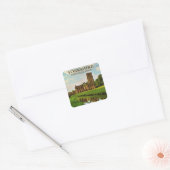 Yorkshire, Fountains Abbey, Quadratischer Aufkleber (Umschlag)