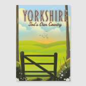 Yorkshire "Goods own Country" Reiseposte Magnetkarte (Vorderseite)