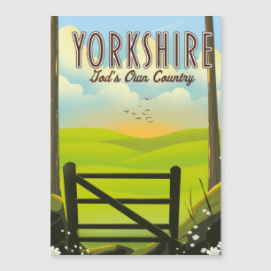 Yorkshire "Goods own Country" Reiseposte Magnetkarte