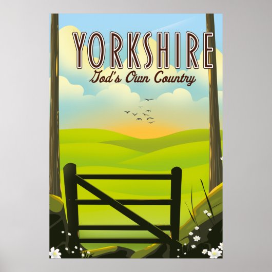 Yorkshire "Goods own Country" Reiseposte Poster (Vorne)