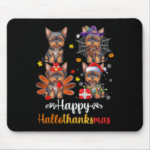 Yorkshire Halloween Frohe Weihnachtsfeier Hallotha Mousepad