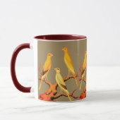 Yorkshire Kanarienvögel Tasse (Links)
