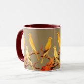 Yorkshire Kanarienvögel Tasse (Vorderseite Links)