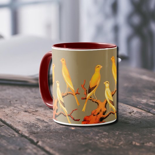 Yorkshire Kanarienvögel Tasse
