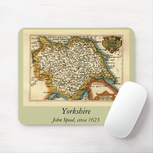 Yorkshire Landkreis England Altes Antiquariat Atla Mousepad (Mit Mouse)